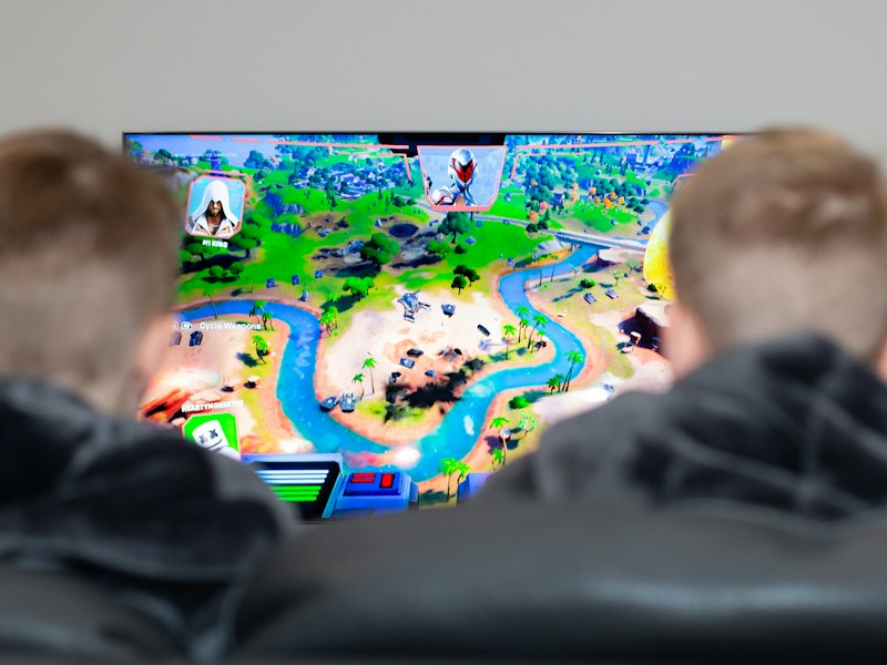 Racing game motion-blur corner
